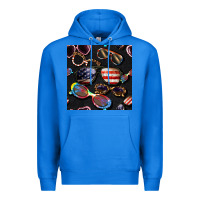 True Royal 4th of july glasses  seamless pattern Premium Hoodie - BundleAndBundleShop