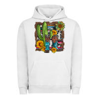 Pigment Lunar Rock western cactus with cowboy boots and sunflowers Urban Hoodie - Artiststas
