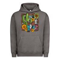 Pigment Tornado western cactus with cowboy boots and sunflowers Urban Hoodie - Artiststas