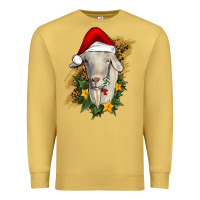 Antique Gold christmas goat Premium Sweatshirt - RanaPortraitStore