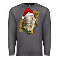 Charcoal Heather christmas goat Premium Sweatshirt - RanaPortraitStore