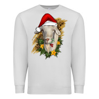 Dove Grey christmas goat Premium Sweatshirt - RanaPortraitStore