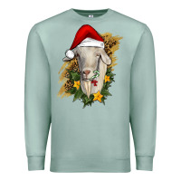 Seafoam christmas goat Premium Sweatshirt - RanaPortraitStore
