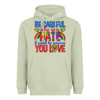 Matcha be careful who you hate it could  be someone you l Heavyweight Hoodie - texasbilliewilder