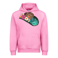 Fuchsia Pink cowboy hat Urban Hoodie - AdoDesignShop