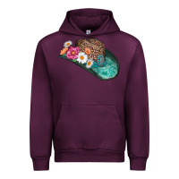 Mauve Wine cowboy hat Urban Hoodie - AdoDesignShop