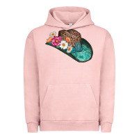 Pigment Salmon cowboy hat Urban Hoodie - AdoDesignShop