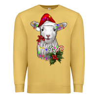 Antique Gold christmas baby sheep Premium Sweatshirt - RanaPortraitStore