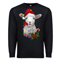Black christmas baby sheep Premium Sweatshirt - RanaPortraitStore