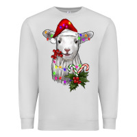 Dove Grey christmas baby sheep Premium Sweatshirt - RanaPortraitStore