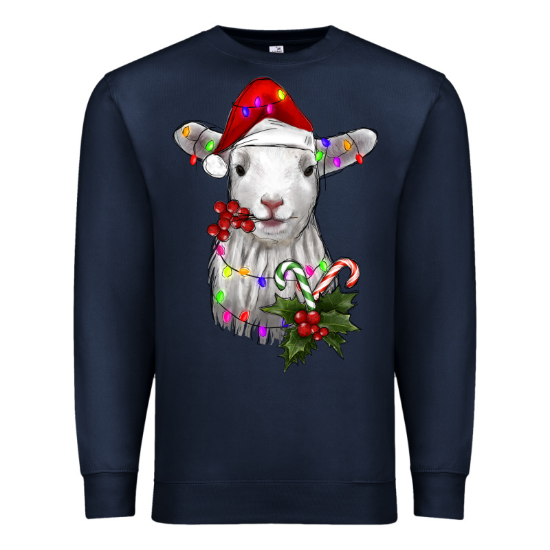 Christmas Baby Sheep Premium Sweatshirt by RanaPortraitStore | Teevron
