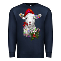 Navy christmas baby sheep Premium Sweatshirt - RanaPortraitStore