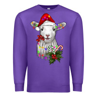 Purple christmas baby sheep Premium Sweatshirt - RanaPortraitStore