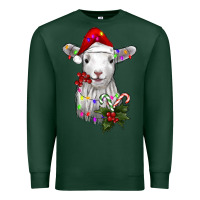 Sports Green christmas baby sheep Premium Sweatshirt - RanaPortraitStore