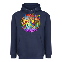 Navy be kind with heart ballons Heavyweight Hoodie - texasbilliewilder
