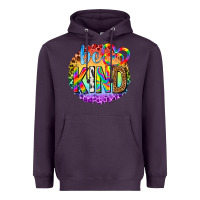 Plum be kind with heart ballons Heavyweight Hoodie - texasbilliewilder