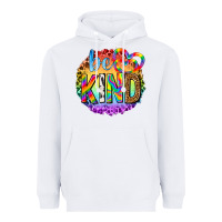 White be kind with heart ballons Heavyweight Hoodie - texasbilliewilder