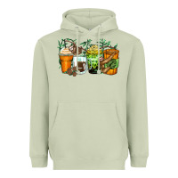 Matcha sloth coffee cups Heavyweight Hoodie - Zillion Design Studio