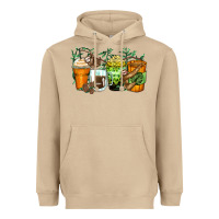 Mushroom sloth coffee cups Heavyweight Hoodie - Zillion Design Studio