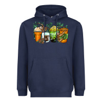 Navy sloth coffee cups Heavyweight Hoodie - Zillion Design Studio