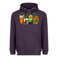 Plum sloth coffee cups Heavyweight Hoodie - Zillion Design Studio