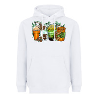 White sloth coffee cups Heavyweight Hoodie - Zillion Design Studio