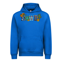 Cobalt howdy with cowboy hat and cactus Urban Hoodie - Artiststas