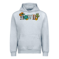 Heather Grey howdy with cowboy hat and cactus Urban Hoodie - Artiststas