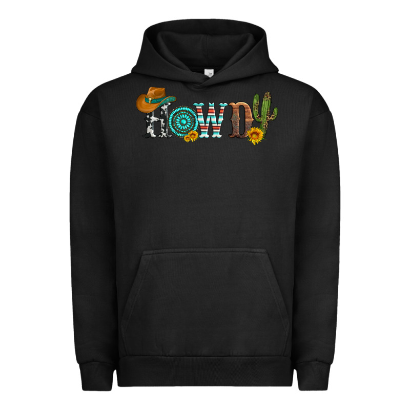 Howdy With Cowboy Hat And Cactus Urban Hoodie by Artiststas | Teevron