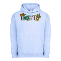 Pigment Grape Ice howdy with cowboy hat and cactus Urban Hoodie - Artiststas