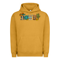 Pigment Peanut Butter howdy with cowboy hat and cactus Urban Hoodie - Artiststas