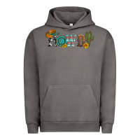 Pigment Tornado howdy with cowboy hat and cactus Urban Hoodie - Artiststas