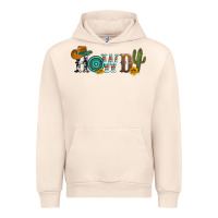 Sandshell howdy with cowboy hat and cactus Urban Hoodie - Artiststas