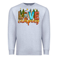 Heather Grey love camping Premium Sweatshirt - Zillion Design Studio