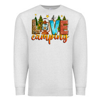 Oatmeal Heather love camping Premium Sweatshirt - Zillion Design Studio