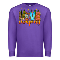 Purple love camping Premium Sweatshirt - Zillion Design Studio