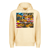 Pina Colada bulldozer camouflage american flag Premium Hoodie - Artiststas