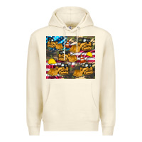 Sandshell bulldozer camouflage american flag Premium Hoodie - Artiststas