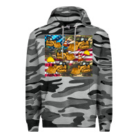 Slate Camo bulldozer camouflage american flag Premium Hoodie - Artiststas