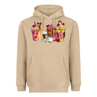 Mushroom princess cartoon coffee cups Heavyweight Hoodie - Zillion Design Studio