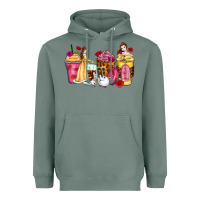 Sage princess cartoon coffee cups Heavyweight Hoodie - Zillion Design Studio