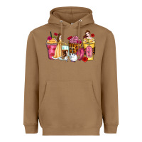 Toasted Coconut princess cartoon coffee cups Heavyweight Hoodie - Zillion Design Studio