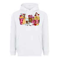 White princess cartoon coffee cups Heavyweight Hoodie - Zillion Design Studio