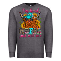 Charcoal Heather i'm head heffa just ask me Premium Sweatshirt - Zillion Design Studio