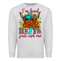 Dove Grey i'm head heffa just ask me Premium Sweatshirt - Zillion Design Studio