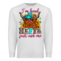 Oatmeal Heather i'm head heffa just ask me Premium Sweatshirt - Zillion Design Studio