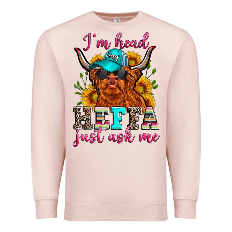 I'm Head Heffa Just Ask Me Premium Sweatshirt by Zillion Design Studio | Teevron