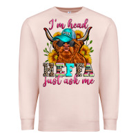 Pale Pink i'm head heffa just ask me Premium Sweatshirt - Zillion Design Studio
