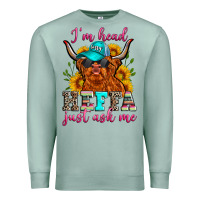 Seafoam i'm head heffa just ask me Premium Sweatshirt - Zillion Design Studio