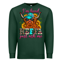 Sports Green i'm head heffa just ask me Premium Sweatshirt - Zillion Design Studio